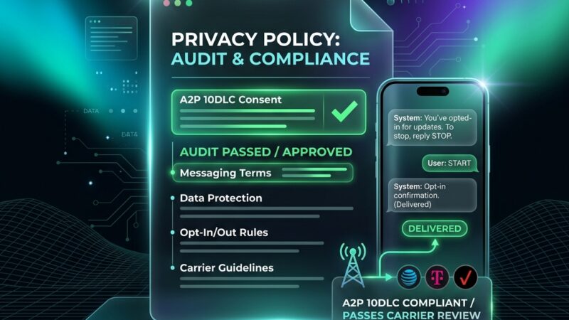 Why Your A2P 10DLC Campaign Was Rejected — And the Exact Privacy Policy Fix