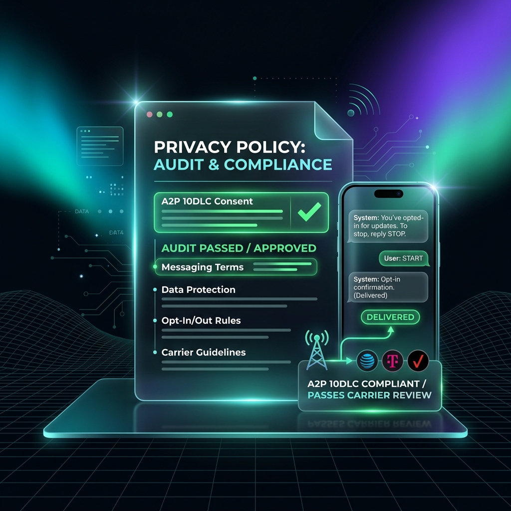 Why Your A2P 10DLC Campaign Was Rejected — And the Exact Privacy Policy Fix