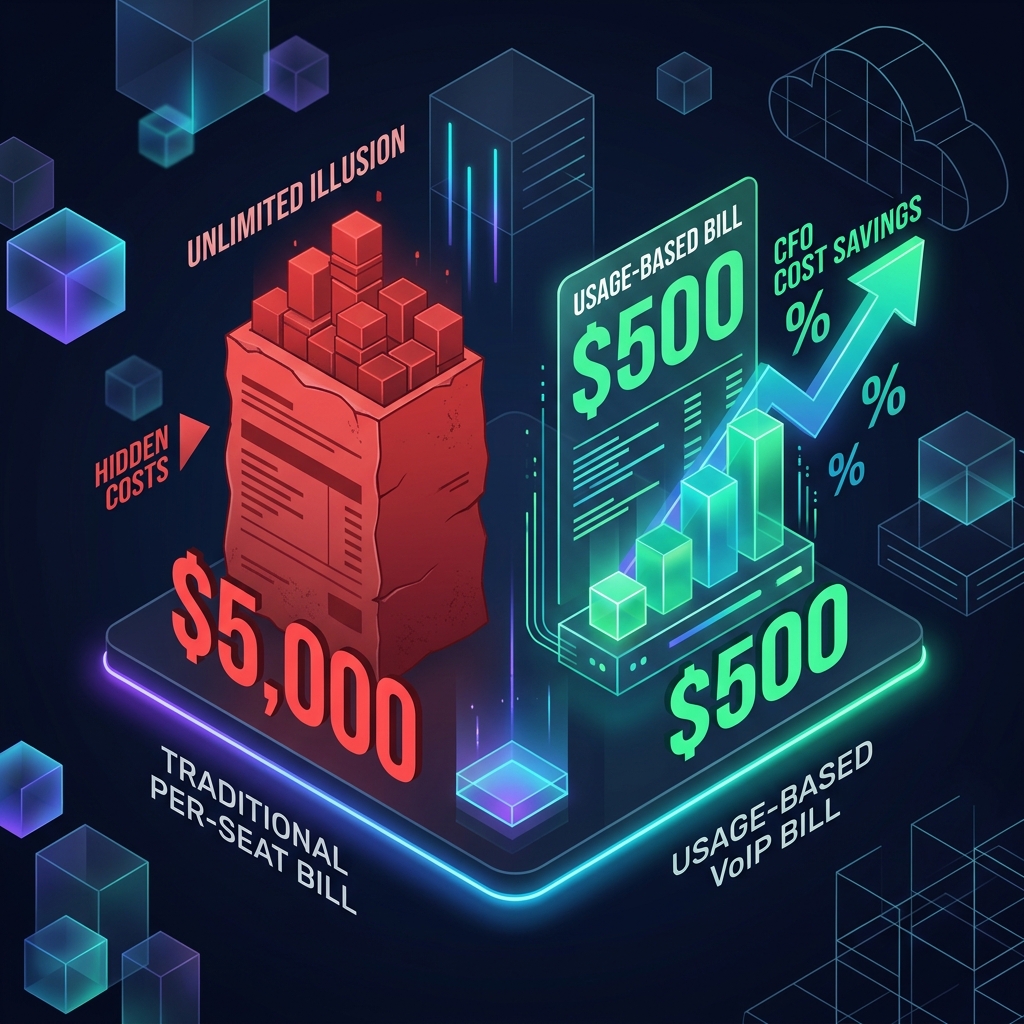 The “Unlimited” VoIP Illusion: Why Mid-Market CFOs Are Paying a 1,000% Premium for Silent Seats